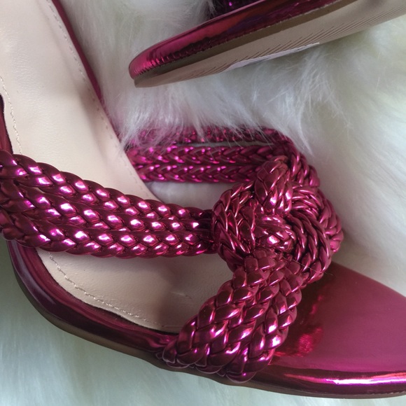 NWT Charlotte Russe pink knot heels size 8 - Picture 3 of 6